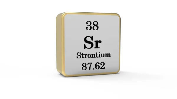 3Dストロンチウム元素記号 ストック画像 ストック写真