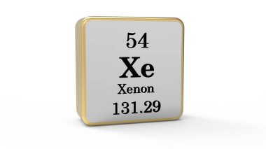 3D Xenon Element İşareti. Resim yükle.