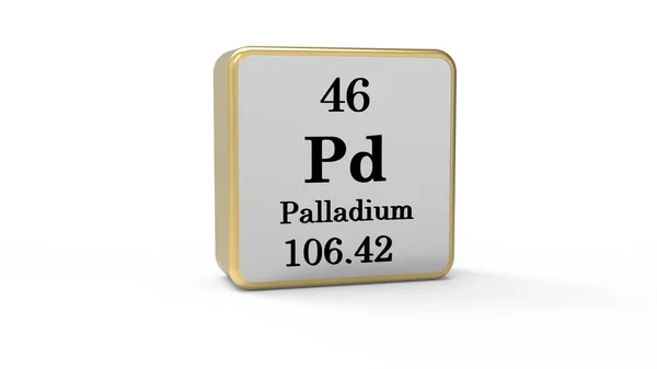 Palladium Element Sign Lagerbild — Stockfoto