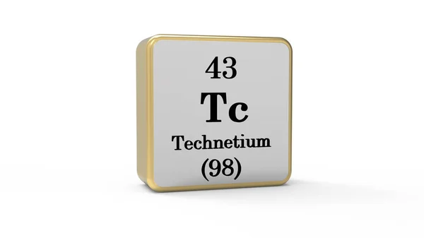 Technetium Element Sign Εικόνα Αρχείου — Φωτογραφία Αρχείου