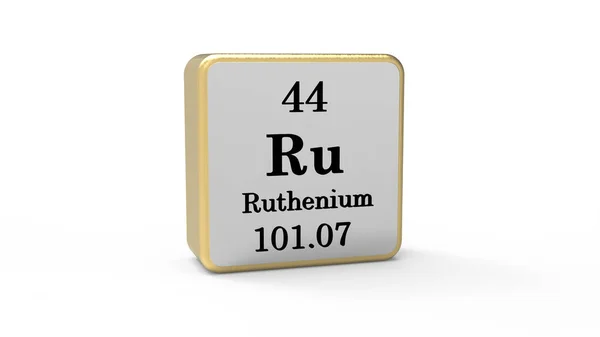 Ruthenium Στοιχείο Εικόνα Αρχείου — Φωτογραφία Αρχείου