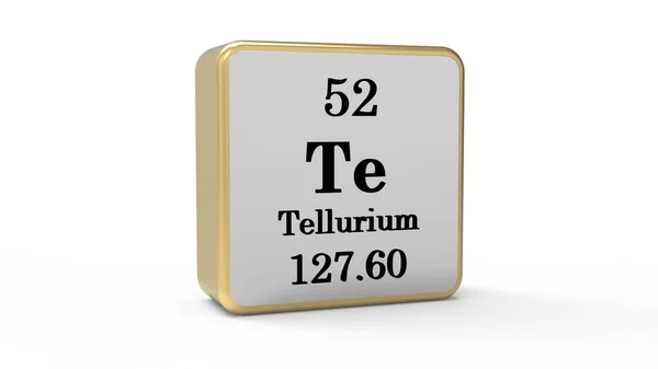 Tellurium Στοιχείο Εικόνα Αρχείου — Φωτογραφία Αρχείου