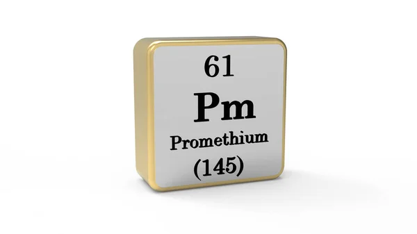 Promethium Element Sign Image Stock — Photo