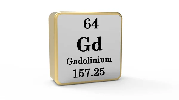 Gadolinium Element Teken Voorraadafbeelding — Stockfoto