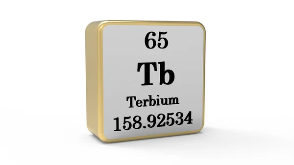 Terbium Element Sign Stock Image — Stock fotografie