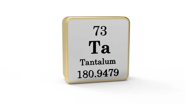 Tantalum Element Sign Stock Image — Stock fotografie