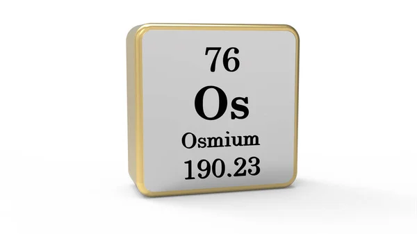 Osmium Element Zeichen Archivbild — Stockfoto