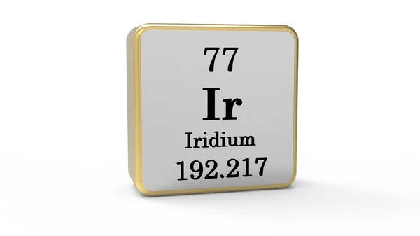 Iridium Element Sign Stock Image — Stock Photo, Image