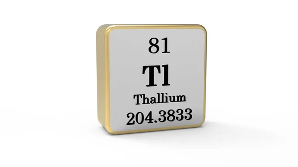 Thallium Στοιχείο Σημάδι Εικόνα Αρχείου — Φωτογραφία Αρχείου