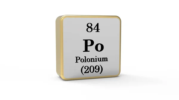 Polónium Elem Jel Készletkép — Stock Fotó
