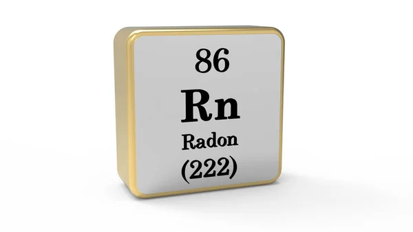 Radon Elemento Sinal Imagem Stock — Fotografia de Stock