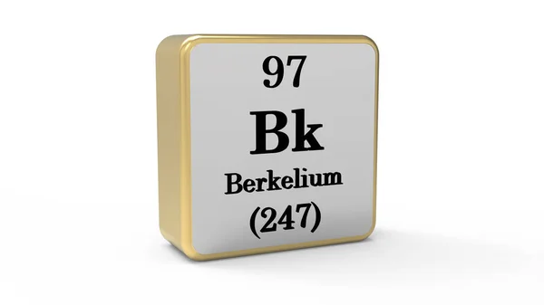 Berkelium Element Sign Stock Image — 스톡 사진
