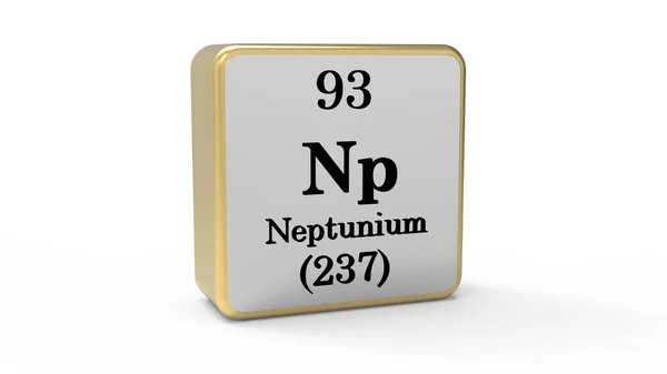 Neptunium Element Sign Lagerbild — Stockfoto