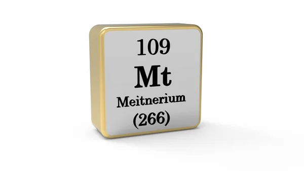 Meitnerium Element Teken Voorraadafbeelding — Stockfoto