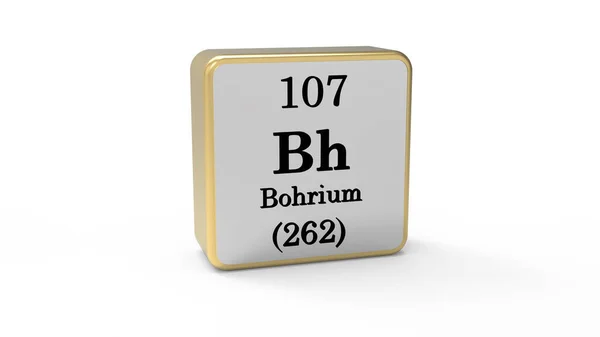 Bohrium Elemento Segno Immagine Stock — Foto Stock