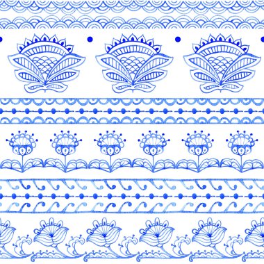 Hint motifleri ile Seamless Modeli.