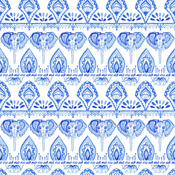 Seamless pattern with Indian motifs. — Stock Photo, Image