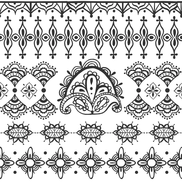 Seamless pattern with Indian motifs. — Stock Photo, Image