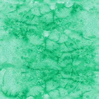 Soyut suluboya kusursuz desen. Suluboya yeşil arkaplan