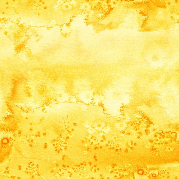 Patrón Sin Costura Acuarela Abstracta Acuarela Fondo Amarillo — Foto de Stock