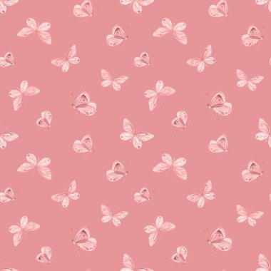 Kırmızı kelebek pürüzsüz desen. Suluboya kelebek arkaplanı