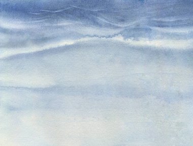 Suluboya gökyüzü arka planı. Fırtınalı gökyüzü. Dramatik Gökyüzü Arkaplanı