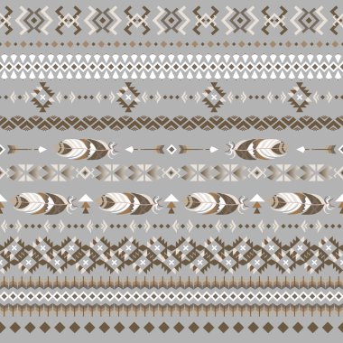 Seamless etnik Hint modeli.