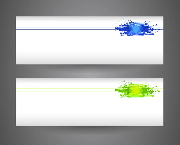 Баннеры абстрактной аэрозольной краски. Акварель — стоковый вектор