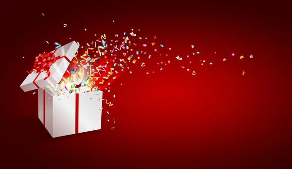 fireworks uygulamasından konfeti ile hediye açmak.