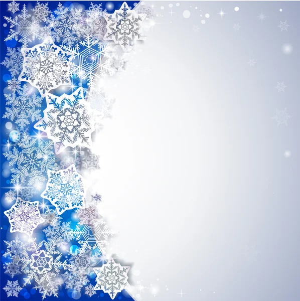 Abstract Christmas background with snowflakes. — Stock Vector