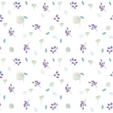 Kırmızı gül ve çiçek bazı unsurlar ile Seamless Modeli.