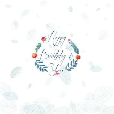 Çiçek ve çiçek bazı öğeleri yuvarlak çerçeve.