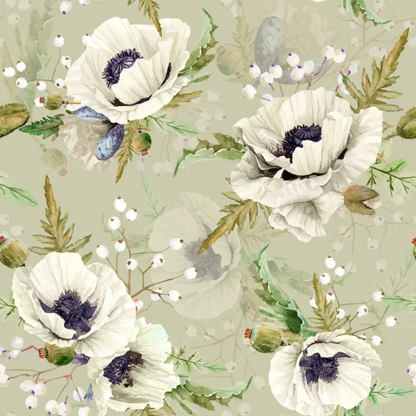 Suluboya gelinciklerinin kusursuz deseni.