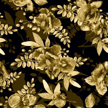 Tatlı pea, Lathyrus odoratus, ile Seamless Modeli bırakır.