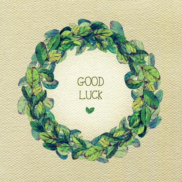 Tebrik kartı. Suluboya mavi, kırmızı çırpı.