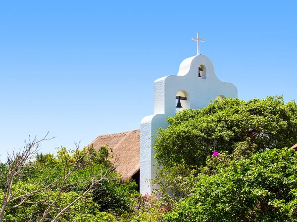 Een openlucht san francisco de asis kapel, mexico — Stockfoto