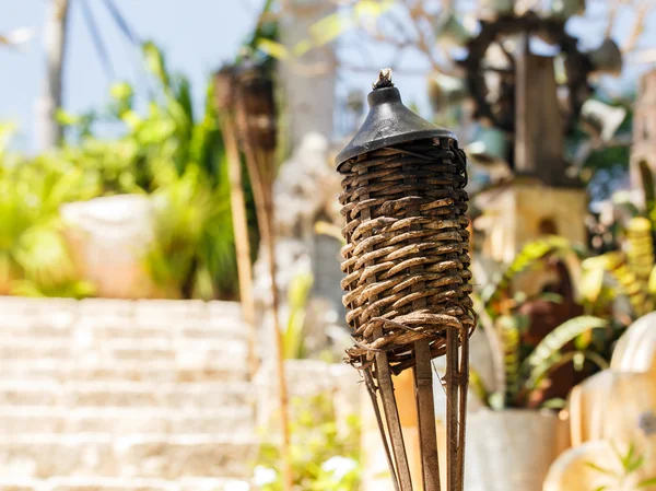 Torches on Mexican graveyard — Stock Photo, Image