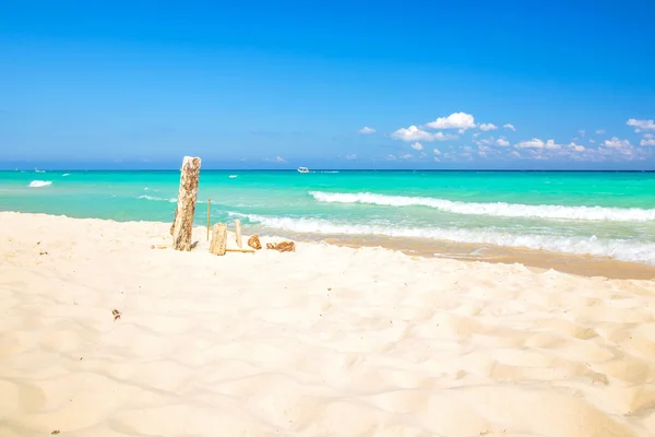 Playa del Carmen beach, Mexiko — Stock fotografie