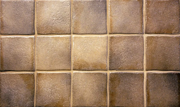 Brown kitchen tiles — Stock Photo, Image