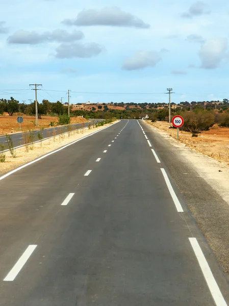 Strada asfaltata in Marocco — Foto Stock