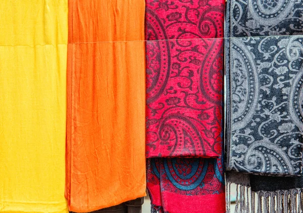 Colorful fabric of Morocco — Stock Photo, Image