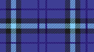 Tartan desenli, kusursuz vektör arkaplanı. Flanel gömlek, battaniye, fırlatma ya da diğer modern tekstil tasarımları için maviler içinde çok renkli, koyu renk bir ekose. Herringbone dokuması.