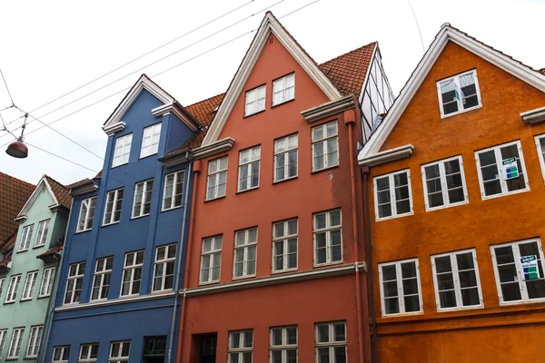 Bunte dänische Häuser — Stockfoto