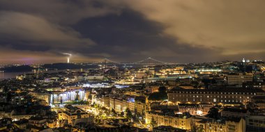 Lizbon Geceleri gökyüzü