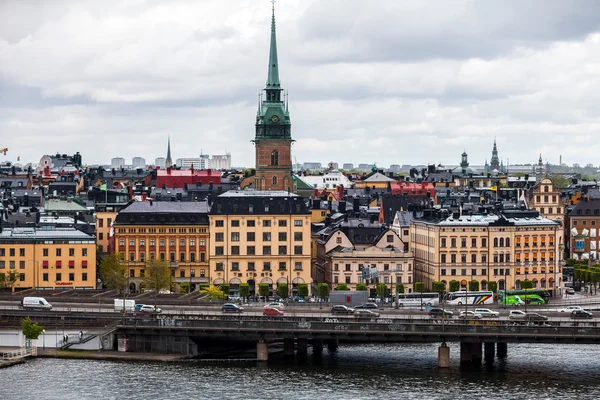 Hermoso paisaje urbano de día, Estocolmo —  Fotos de Stock