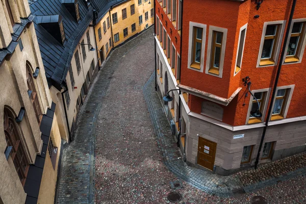 Blick von oben auf die Straße in Sodermalm — Stockfoto