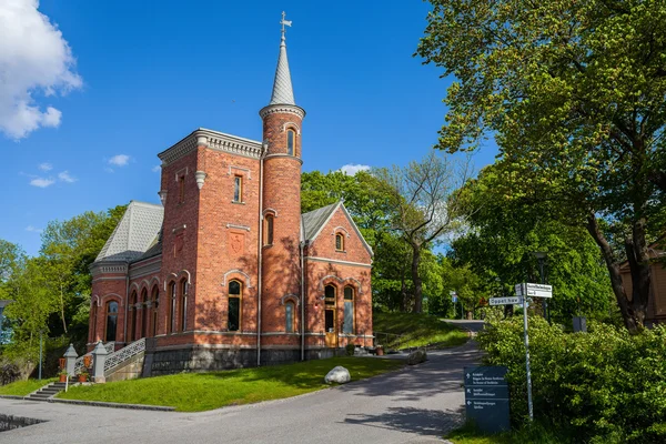 Castelo de tijolo na ilha Skeppsholmen — Fotografia de Stock