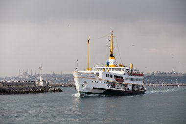 View of passenger ship