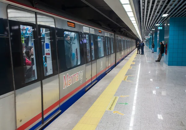 Marmaray subway station and train