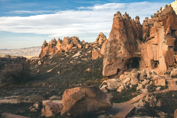 Cave houses in Cappadocia — Stock Photo, Image